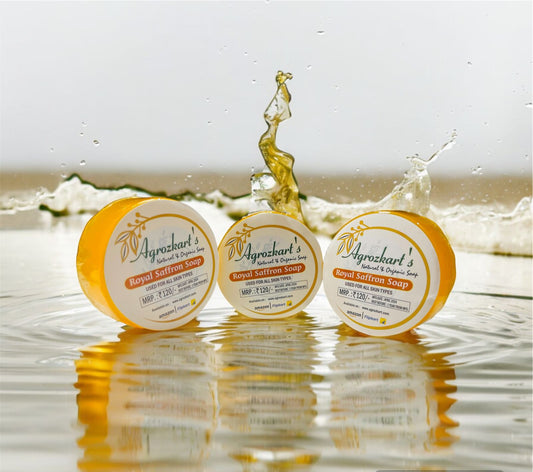 Natural Royal Saffron Premium Soap (For All Skin Types) Pack of 2